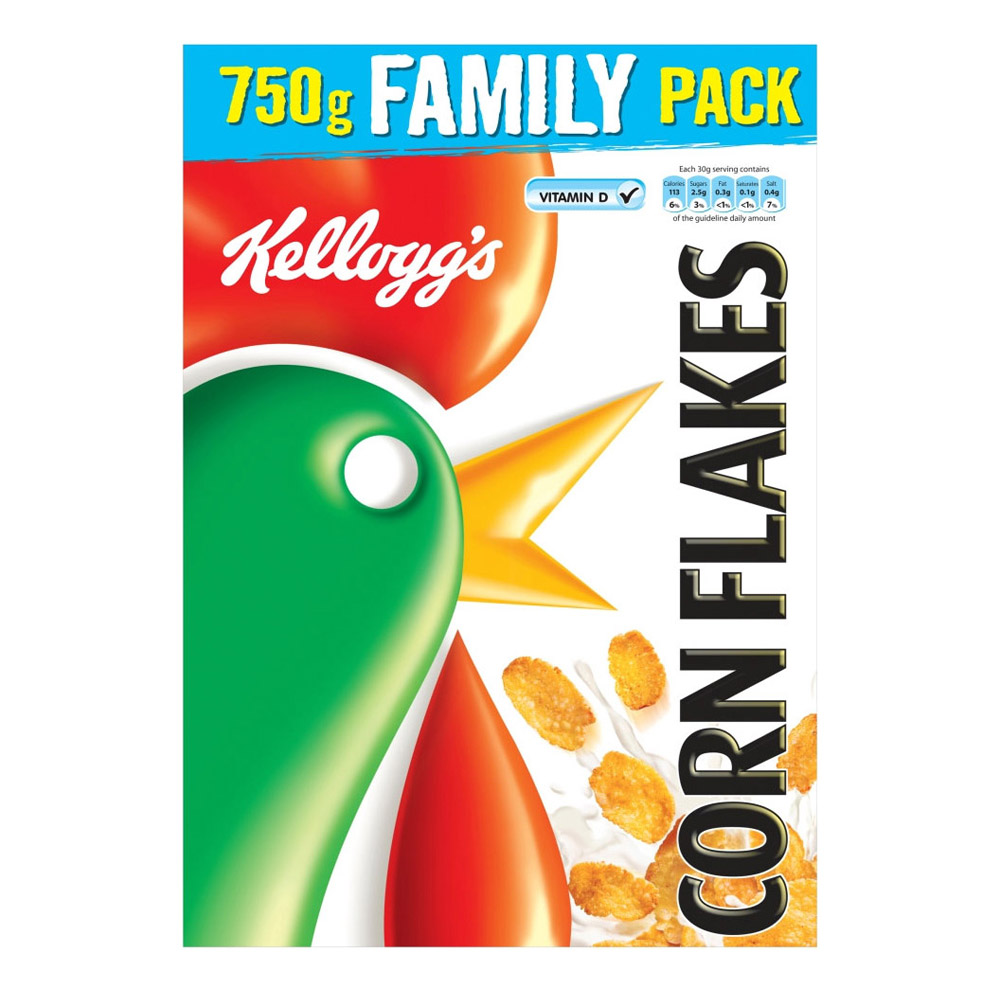 Kellogg's Cornflakes Cereal 750g [Family Pack] - Available at Alosra Online Supermarket