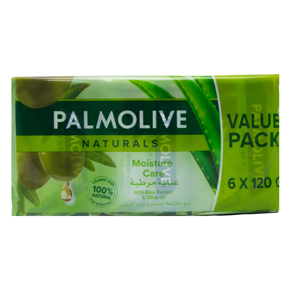 Palmolive Green Aloe & Olive Soap 6x120g [Special Offer] 