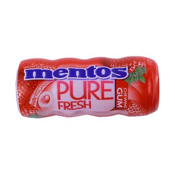 Mentos Pure Fresh Strawberry Chewing Gum 24g - Available at Alosra Online Supermarket
