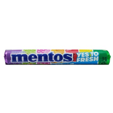 Mentos Yes To Fresh Rainbow Chewy Candy 38g - Available at Alosra Online Supermarket