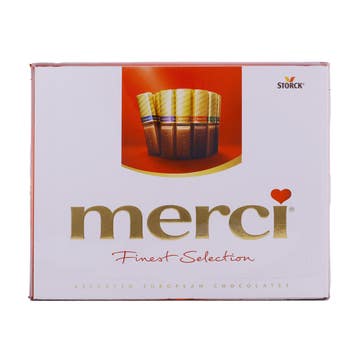 Merci Assorted European Chocolates Red 250g - Available at Alosra Online Supermarket