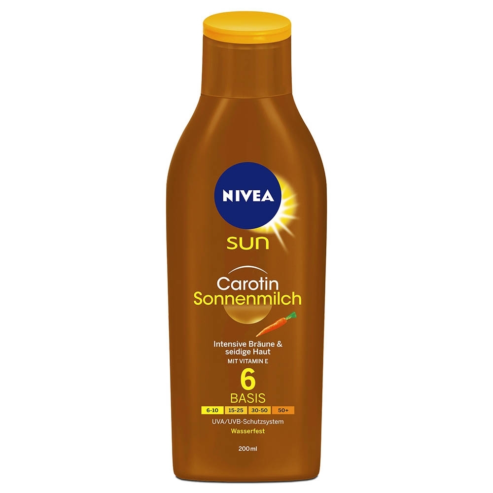 Nivea Carotin Sun Lotion SPF 6 200ml - Available at Alosra Online Supermarket