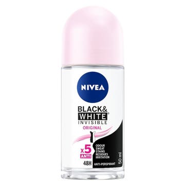 Nivea Roll-On Deodorant Invisible for Black & White 50ml - Available at Alosra Online Supermarket