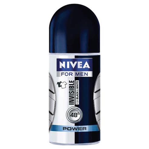 Nivea Men Deodorant Invisible Black & White Power Roll-On 50ml - Available at Alosra Online Supermarket