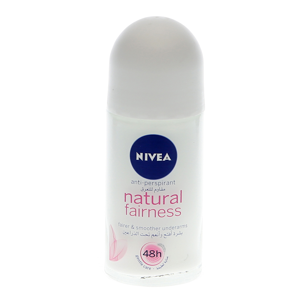 Nivea Natural Fairness Roll-On Deodorant 50ml - Available at Alosra Online Supermarket