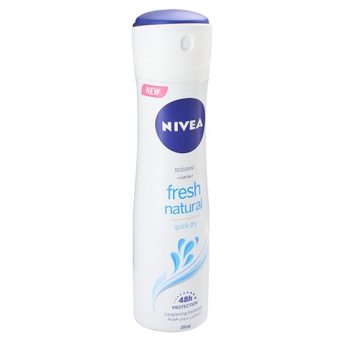Nivea Fresh Natural Deodorant Spray Female 150ml - Available at Alosra Online Supermarket