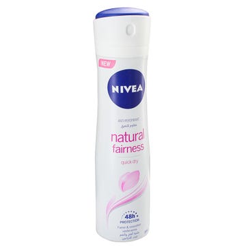 Nivea Natural Fairness Deodorant Spray Female 150ml - Available at Alosra Online Supermarket
