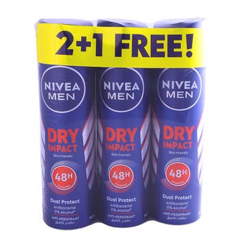 Nivea Pearl & Beauty Dry Men Deodorant Spray 3x150ml [Special Offer] 