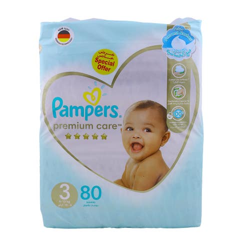 Pampers Premium Diapers Size 3 80s [Special Offer] 