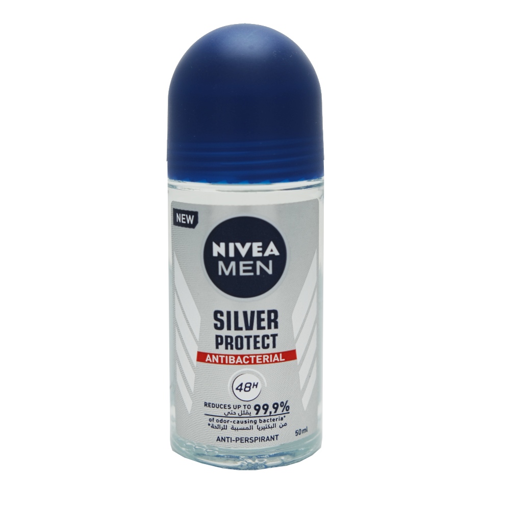 Nivea Silver Protect For Men Roll On 50ml - Available at Alosra Online Supermarket