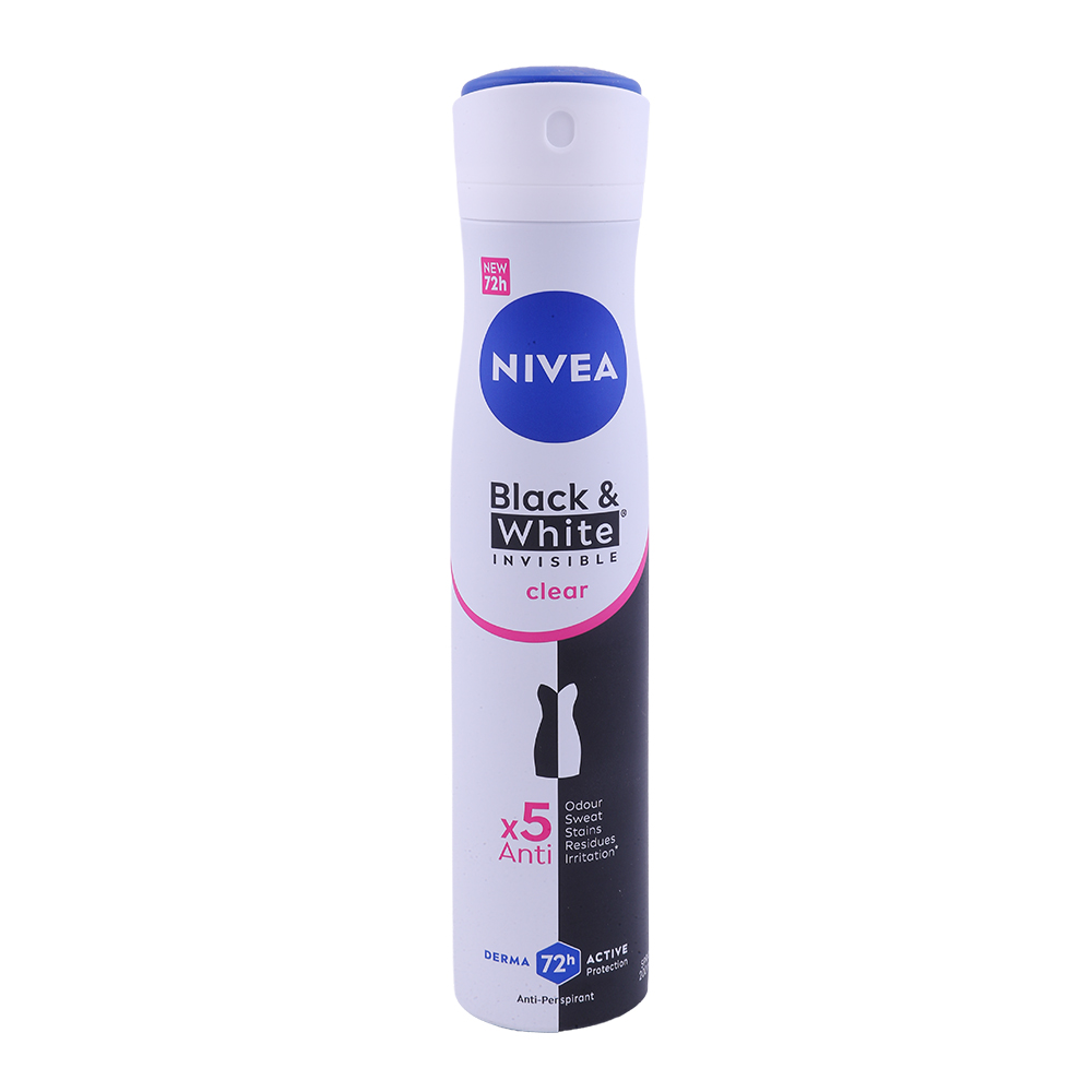 Nivea Invisible For Black & White Original Anti-Perspirant Deodorant Spray 200ml - Available at Alosra Online Supermarket