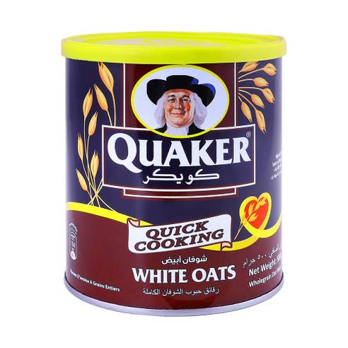 Quaker Quick Cooking White Oats 500g - Available at Alosra Online Supermarket