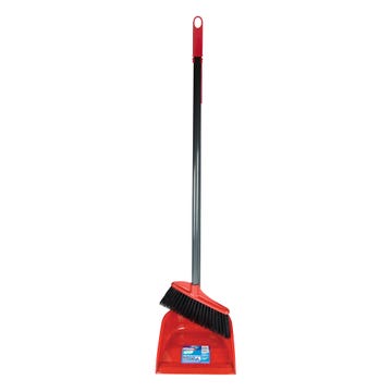 Vileda Long Handle Dustpan with Broom - Available at Alosra Online Supermarket