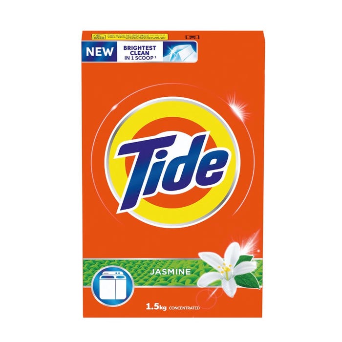 Tide Jasmine Scent Powder Laundry Detergent 1.5Kg - Available at Alosra Online Supermarket