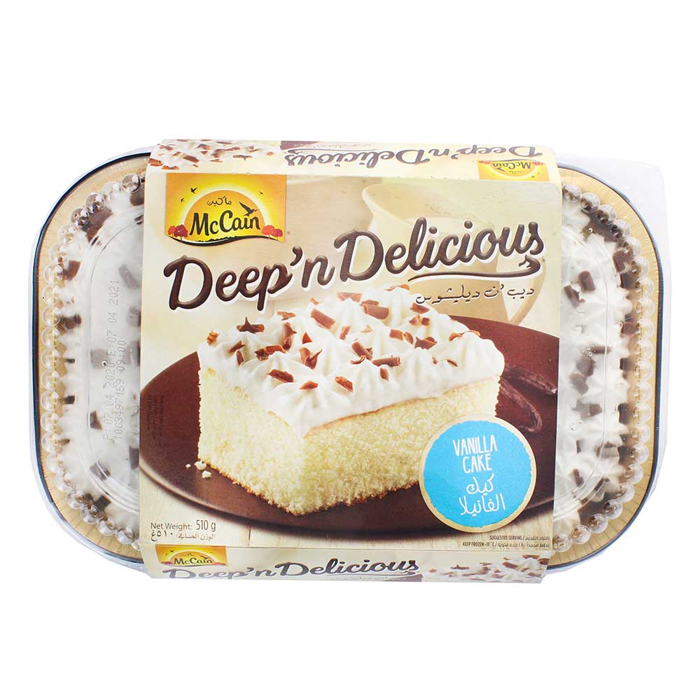 McCain White Vanilla Cake 510g - Available at Alosra Online Supermarket