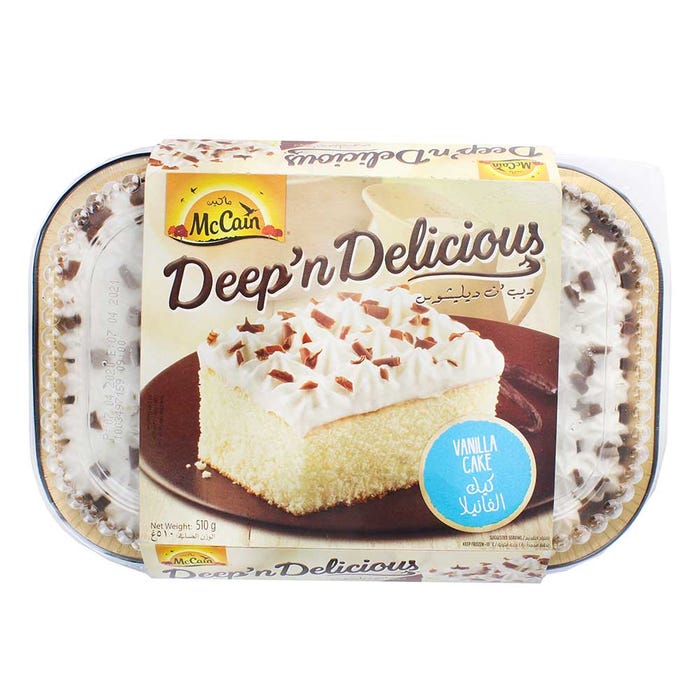McCain White Vanilla Cake 510g - Available at Alosra Online Supermarket