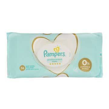 Pampers Sensitive Protect Baby Wipes 56's - Available at Alosra Online Supermarket