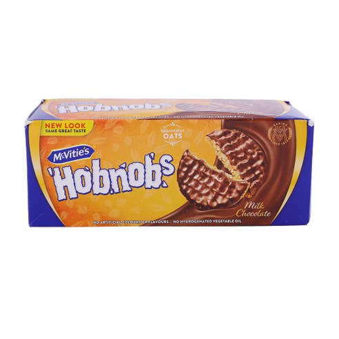 McVitie's Hobnobs Milk Chocolate Oat Biscuits 300g - Available at Alosra Online Supermarket