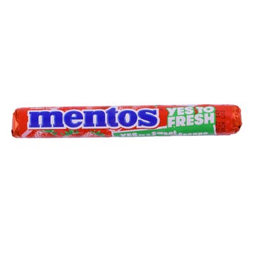Mentos Yes To Fresh Strawberry Chewy Candy 38g - Available at Alosra Online Supermarket