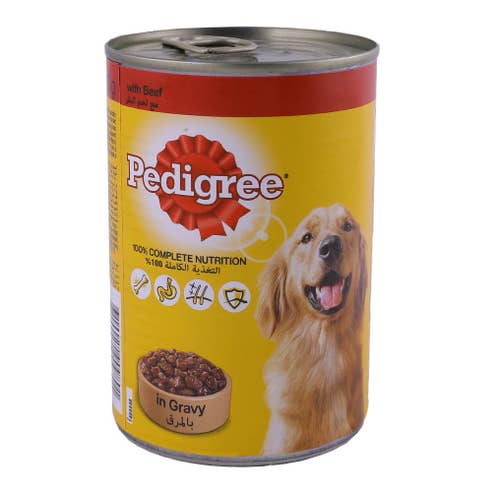 Pedigree Beef Chunks in Gravy Dog Food 400g - Available at Alosra Online Supermarket