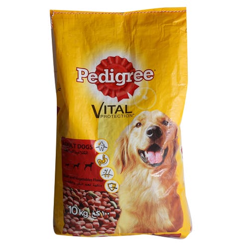 Pedigree Beef Flavour Dog Food 10Kg - Available at Alosra Online Supermarket