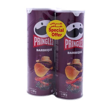 Pringles Barbeque Potato Chips 2x165g [Special Offer] 
