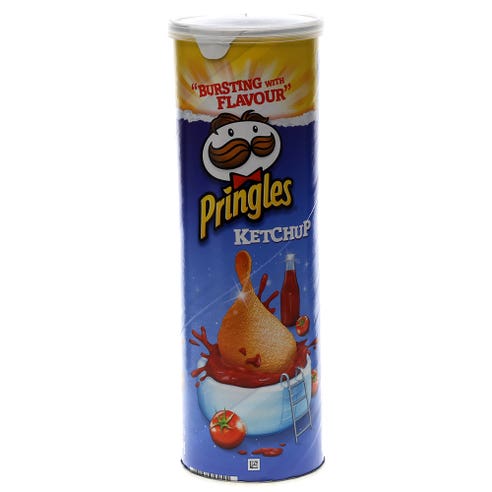 Pringles Ketchup Potato Chips 165g - Available at Alosra Online Supermarket