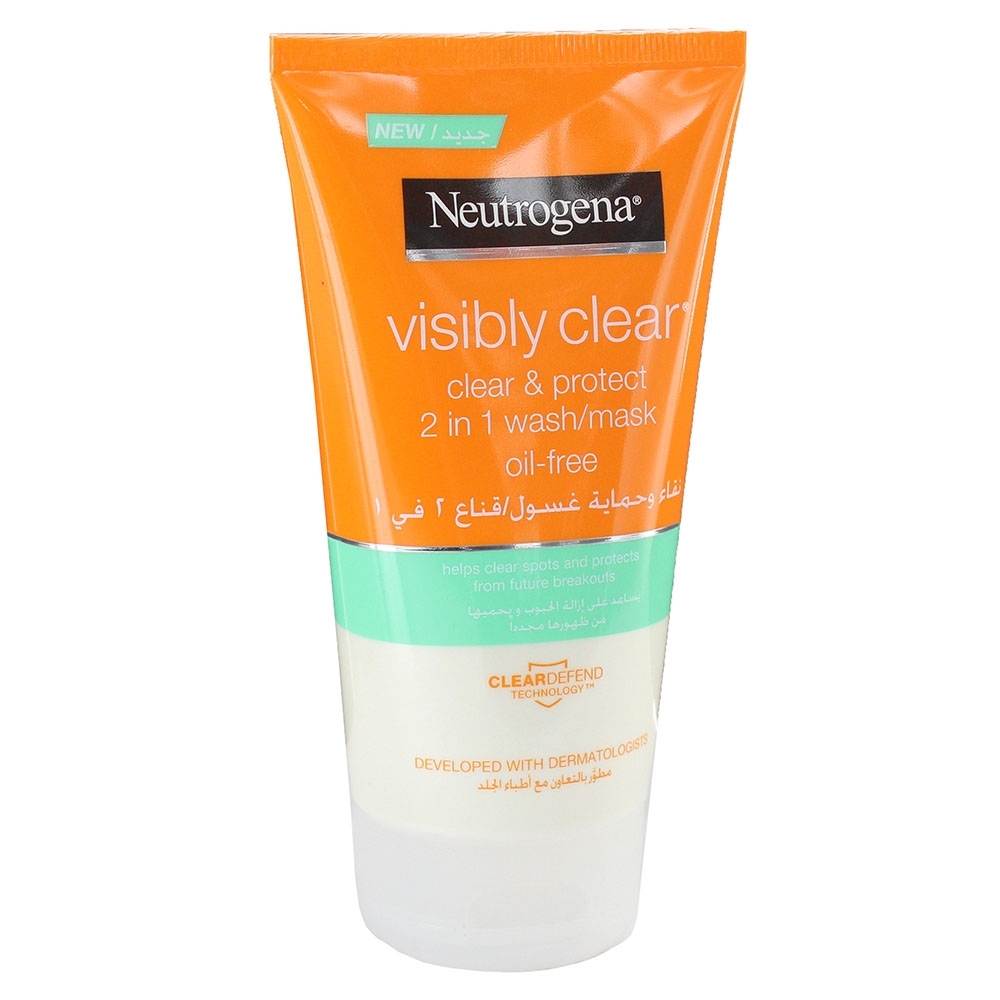Neutrogena Visibly Clear 2In1 Wash & Mask 150ml
