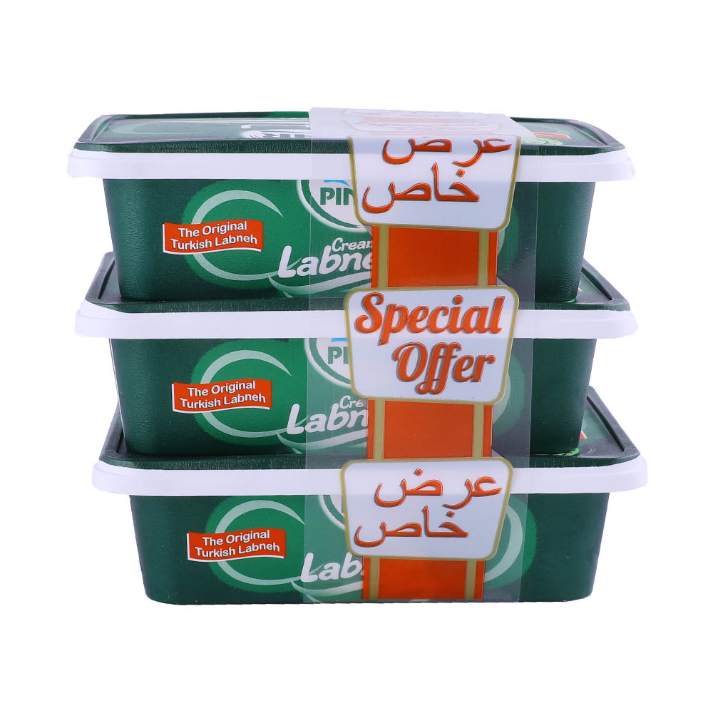 Pinar Creamy Labneh Cheese 3x200g [Special Offer] back image