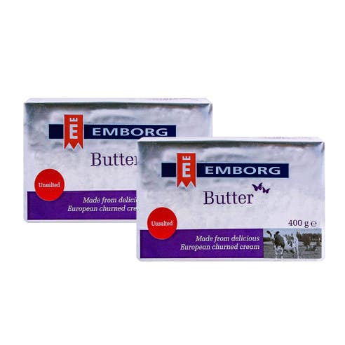 Emborg Butter Unsalted 2x400g [Special Offer] - Available at Alosra Online Supermarket