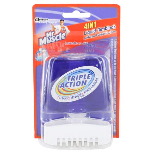 Mr Muscle Duck Rim Block Liquid Purple Wave 55ml - Available at Alosra Online Supermarket