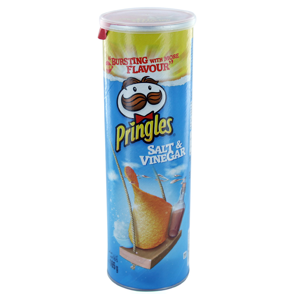 Pringles Salt & Vinegar 165g - Available at Alosra Online Supermarket