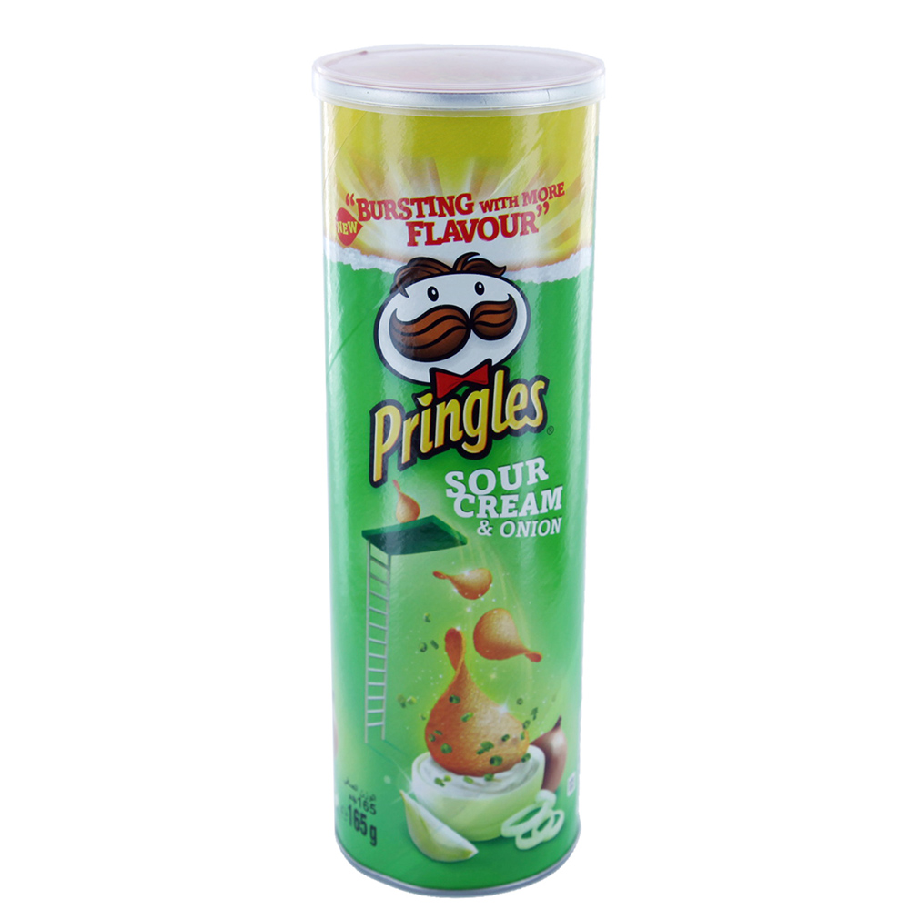 Pringles Sour Cream & Onion 165g - Available at Alosra Online Supermarket