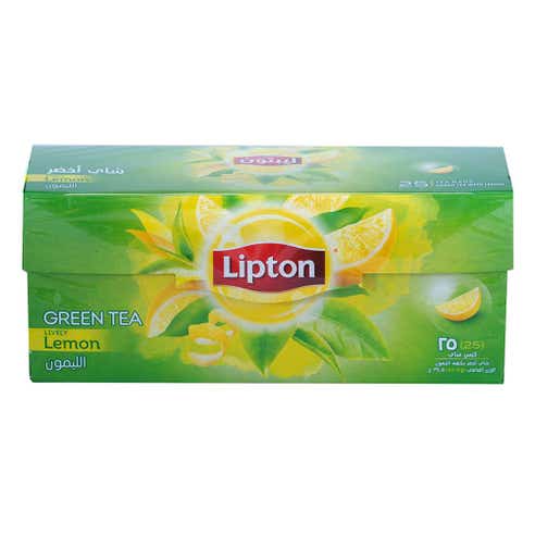 Lipton Green Tea Lemon 1.5g [25 Pack] - Available at Alosra Online Supermarket