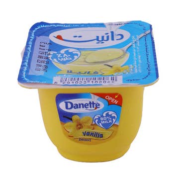 Danette Vanilla Dessert 90g - Available at Alosra Online Supermarket