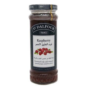 St. Dalfour Red Raspberry Fruit Spread 284g - Available at Alosra Online Supermarket