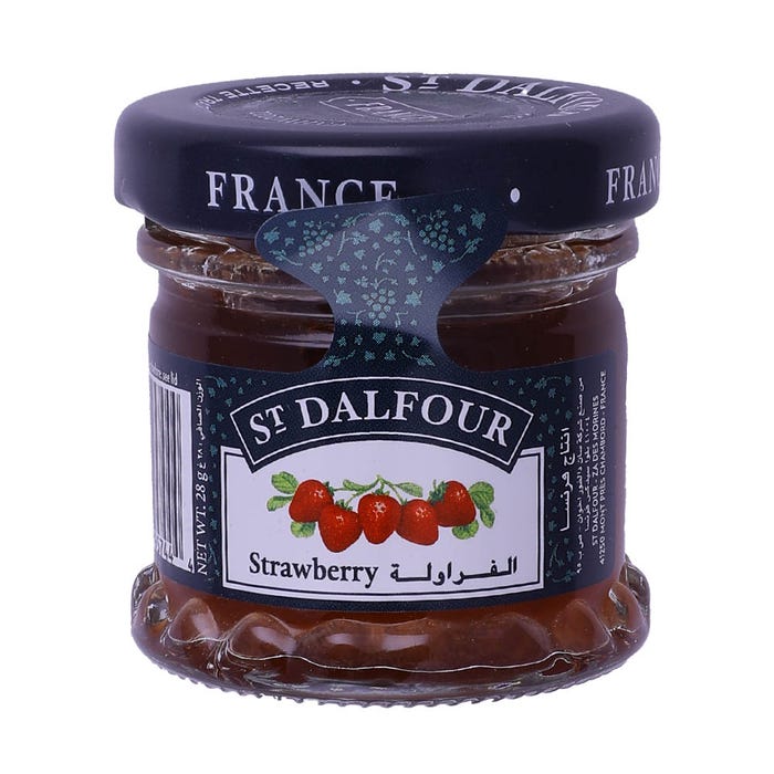 St. Dalfour Strawberry Jam Jar 28g - Available at Alosra Online Supermarket