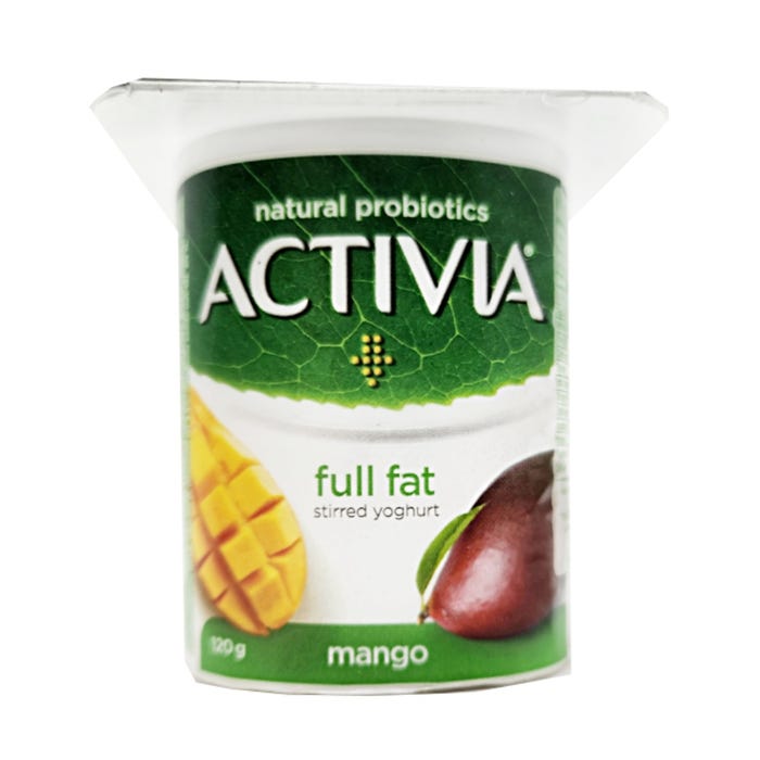 Activia Mango Stirred Full Fat Yoghurt 120g - Available at Alosra Online Supermarket