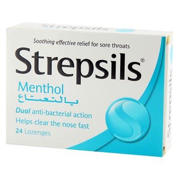 Strepsils Menthol 24 Lozenges - Available at Alosra Online Supermarket