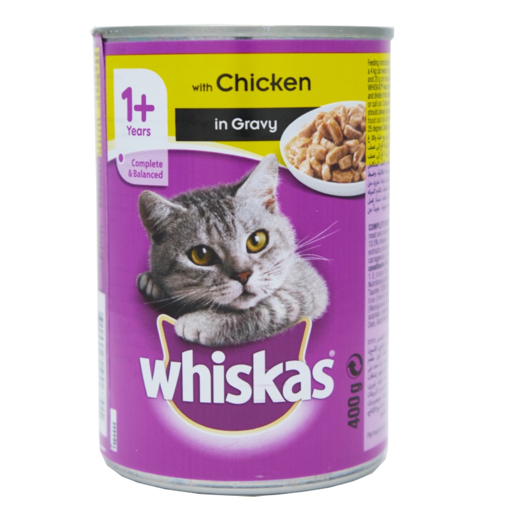 Whiskas Tasty Minced Chicken Cat Food 400g - Available at Alosra Online Supermarket