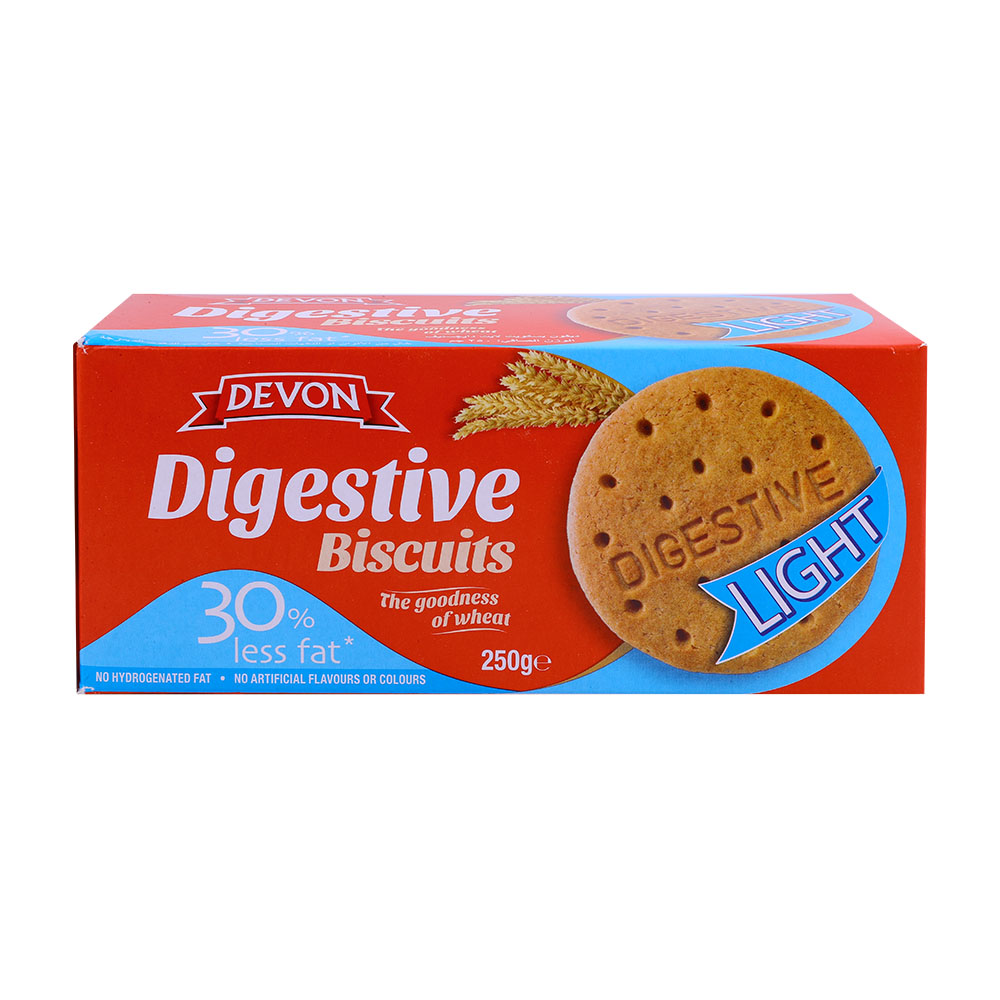 Devon Light Digestive Biscuits 250g - Available at Alosra Online Supermarket