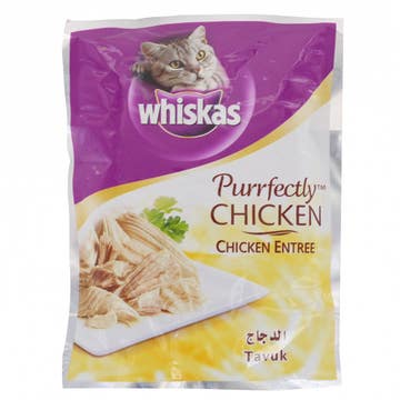 Whiskas Purrfectly Chicken Tavuk 85g - Available at Alosra Online Supermarket