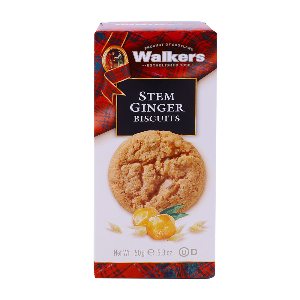 Walkers Stem Ginger Biscuits 150g - Available at Alosra Online Supermarket