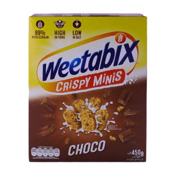 Weetabix Crispy Minis Chocolate Cereal 450g - Available at Alosra Online Supermarket