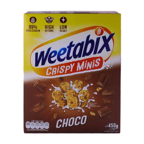 Weetabix Crispy Minis Chocolate Cereal 450g - Available at Alosra Online Supermarket