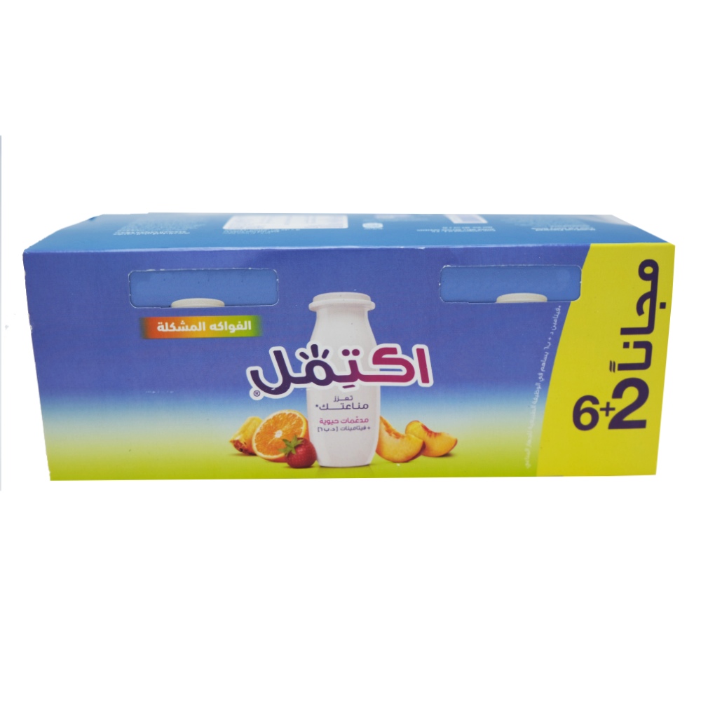 Al Safi Actimel Multi Fruits Drink 93ml [8 Pack] back image