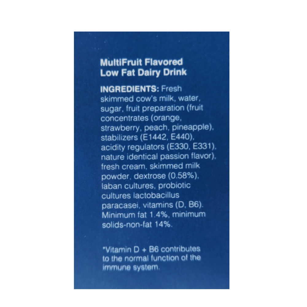 Al Safi Actimel Multi Fruits Drink 93ml [8 Pack] right side image