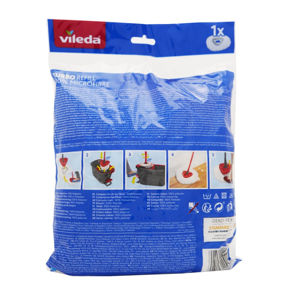 Vileda Easy Wring & Clean Turbo Refill back image