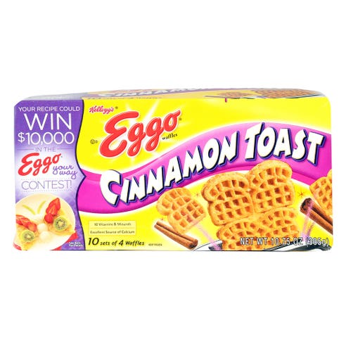 Kellogg's Eggo Cinnamon Toast Waffles [10 Pack] - Available at Alosra Online Supermarket