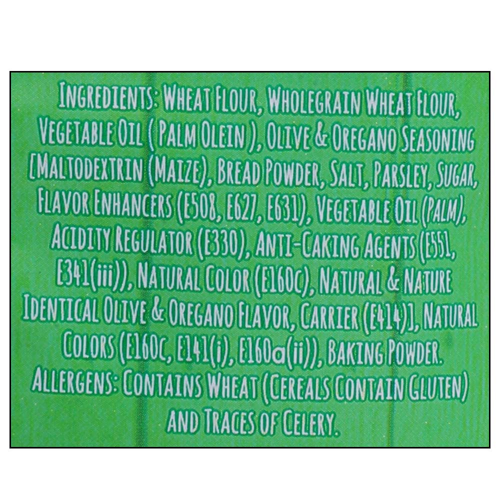 Twistos Sunbites Olive & Oregano Bread Bites 50g right side image